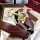 Perfect Replica Salvatoye Ferragamo Long Link Gold Buckle Brown Mid Concave Belt (5)_th.jpg